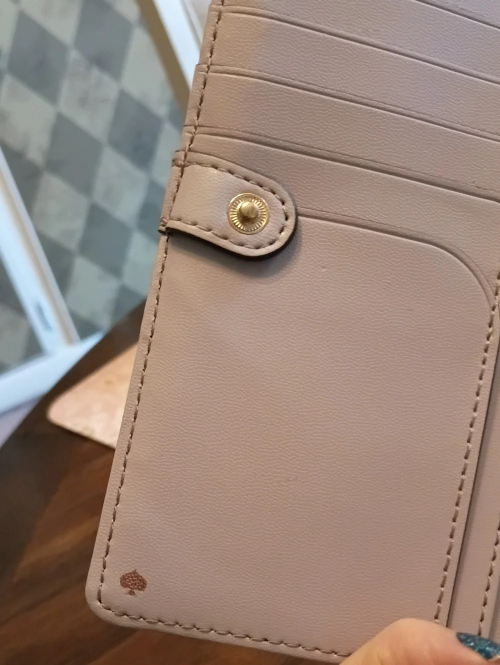 kate spade floral bifold wallet